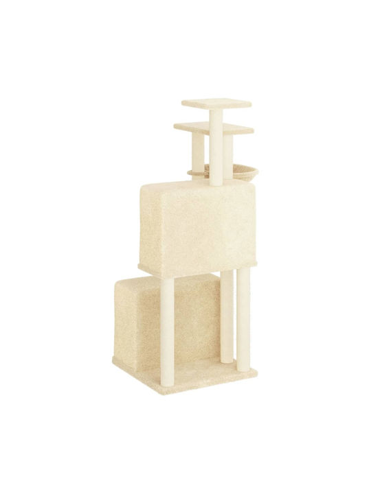 vidaXL Scratching Post Cat Trees Beige 5 levels 73.5x69x122cm