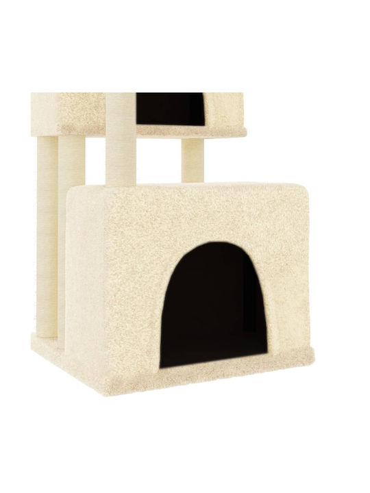 vidaXL Scratching Post Cat Trees Beige 5 levels 73.5x69x122cm