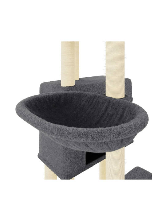 vidaXL Scratching Post Cat Trees Gray 5 levels 73.5x69x122cm