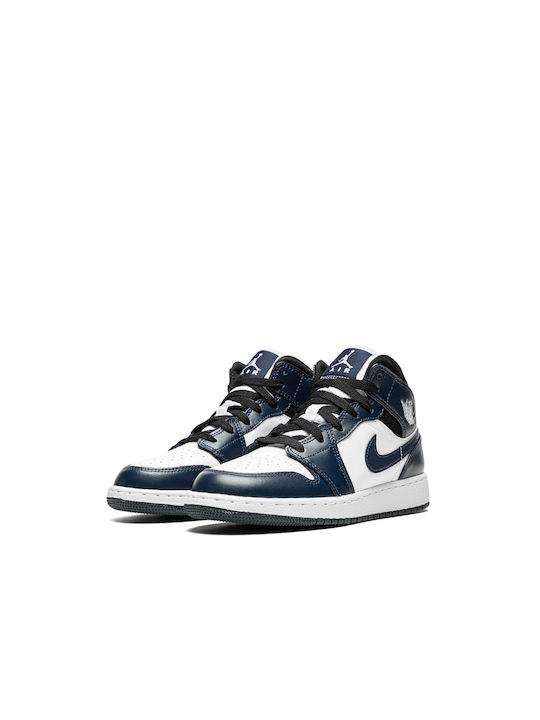 Air  1 Mid Herren Stiefel Armory Navy / White / Black
