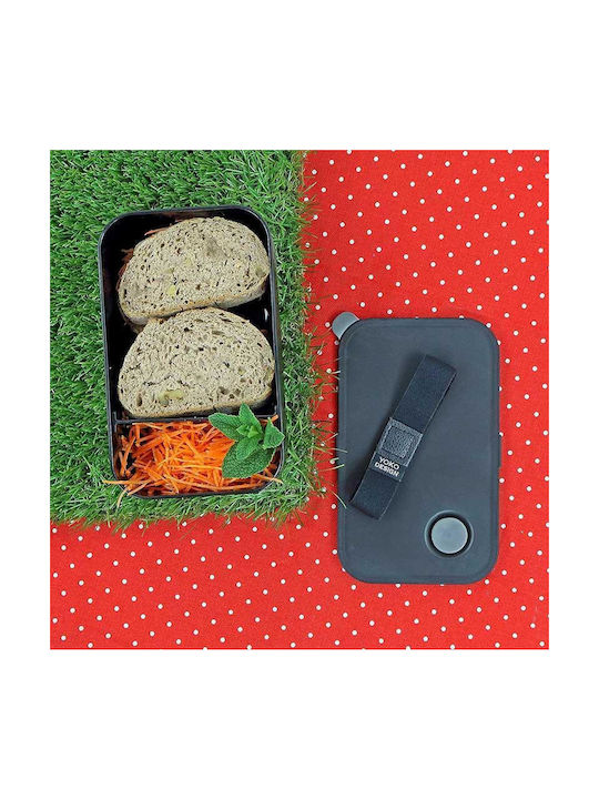 Yoko Design Microwave Plastic Lunch Box Black 1000ml