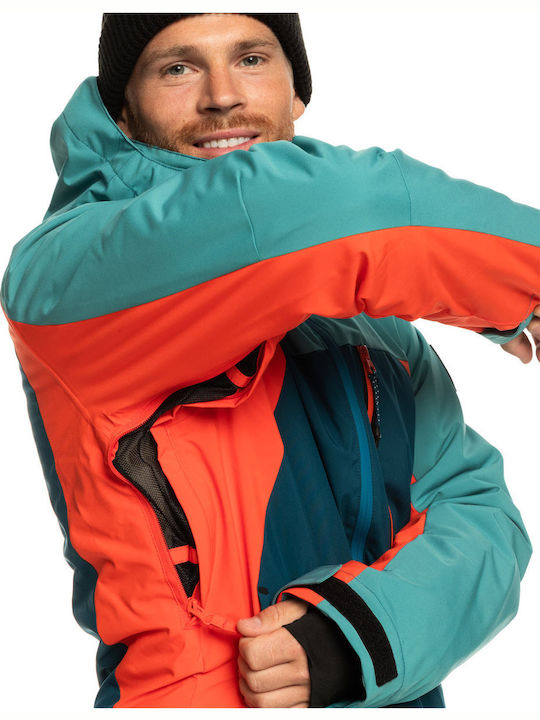 Quiksilver Mission Plus EQYTJ03414-BSM0 Ανδρικό Μπουφάν για Σκι & Snowboard Μπλε