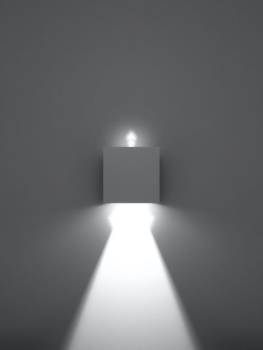 Sollux Стенно Външно Осветително Тяло LED IP54 6W с Топло бяло Светлина 11x11x11εκ.