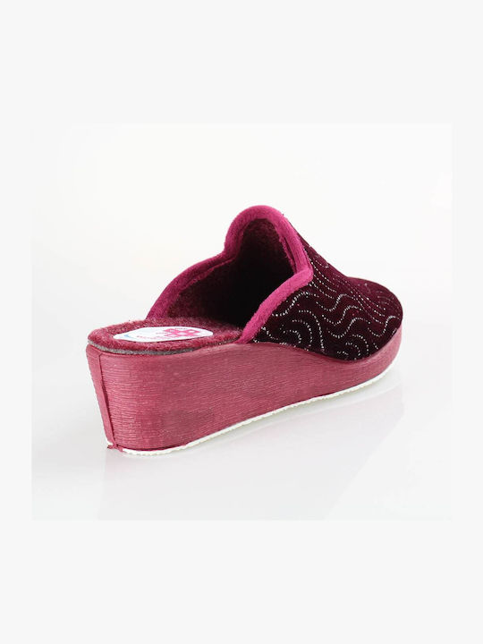 FAME Women's Slippers Burgundy