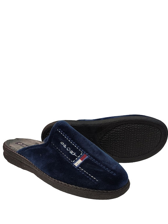 Papuci bărbați iarna Blue