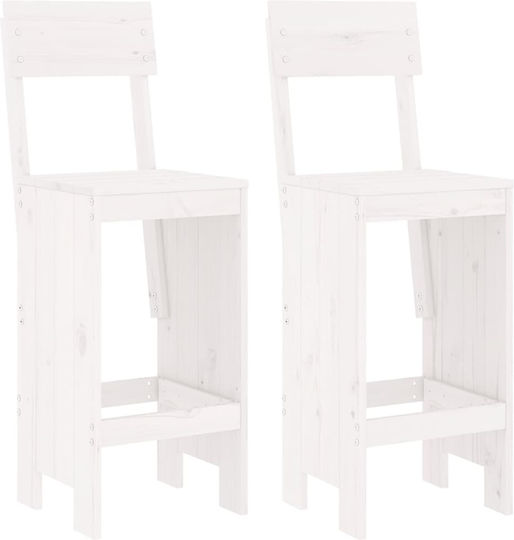 Ξύλινο Σκαμπό Μπαρ 2τμχ 40x48.5x115.5cm Ξύλινο Σκαμπό Μπαρ 2τμχ 40x48.5x115.5cm