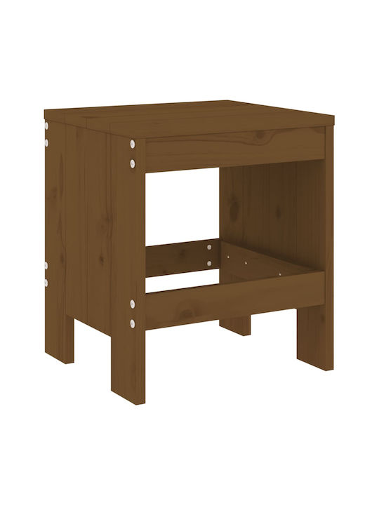 Băncuțe De Grădină Din Lemn Culoarea Mierii 2 Buc 40x36x45cm