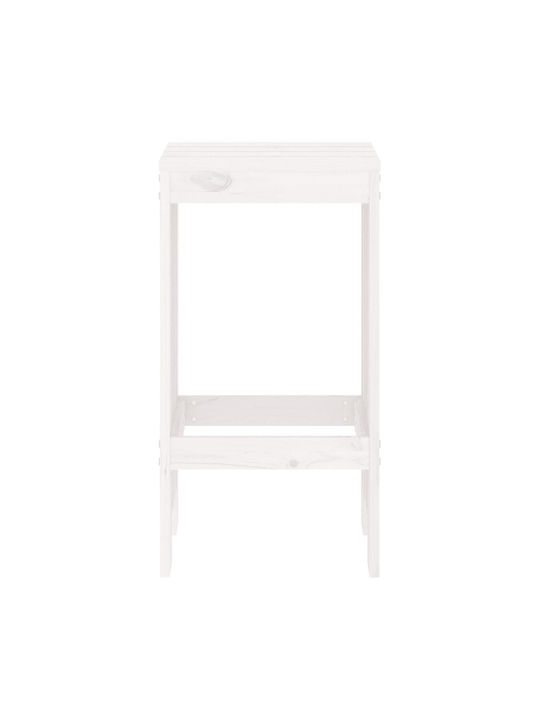 Stool for Bar Outdoor White 40x36x75cm