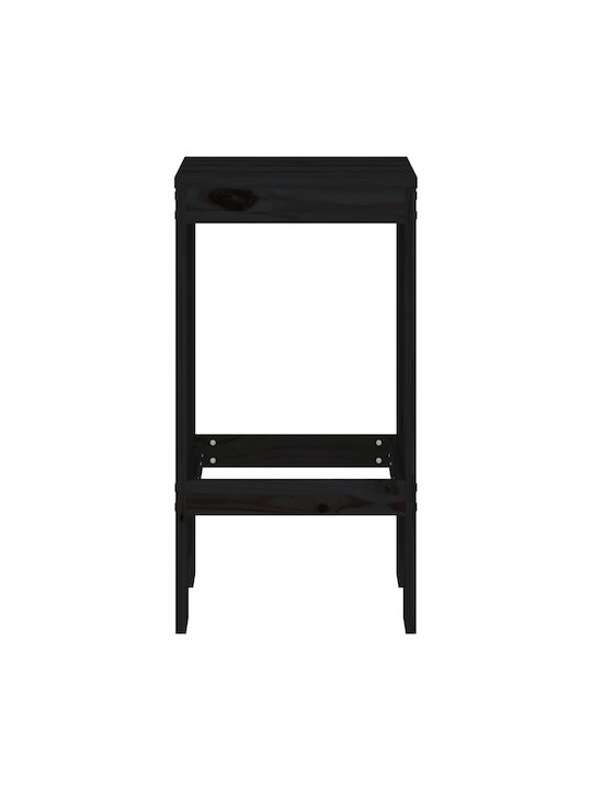 Stool for Bar Outdoor Black 40x36x75cm
