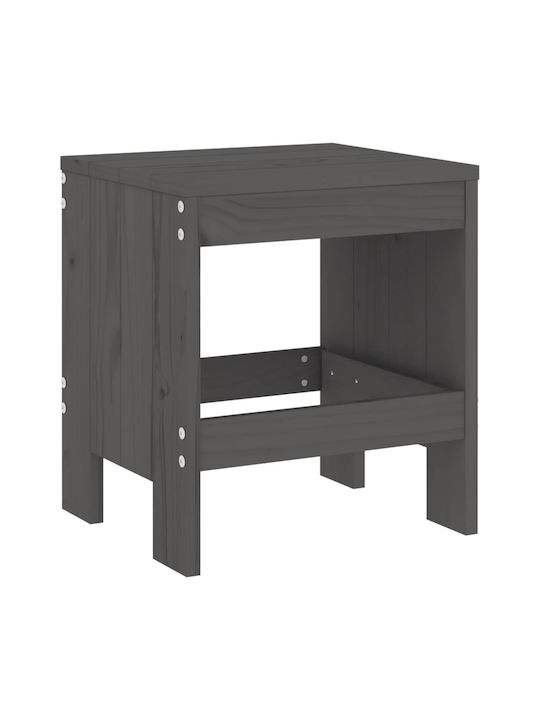 Hölzernes Gartenhocker Grau 2Stücke 40x36x45cm