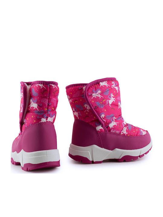 Kids Wellies with Internal Lining Fuchsia