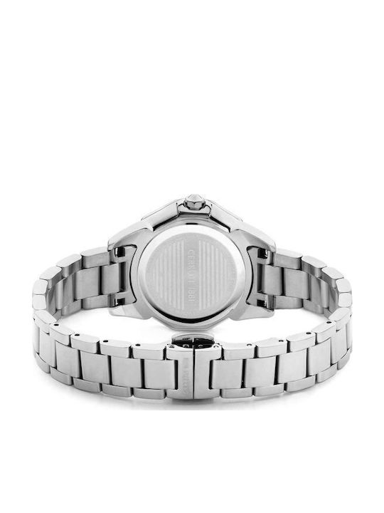 Cerruti Jesina Crystals Ceas de Damă cu Argintiu Brățară Metalică