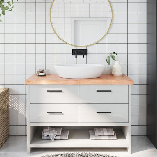 vidaXL Blat fără Lavoar L120xW60xH6cm Maro