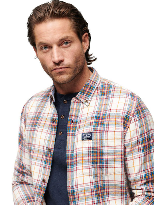 D2 Ovin Langärmelig Baumwolle Overshirt Geprüft Rosa