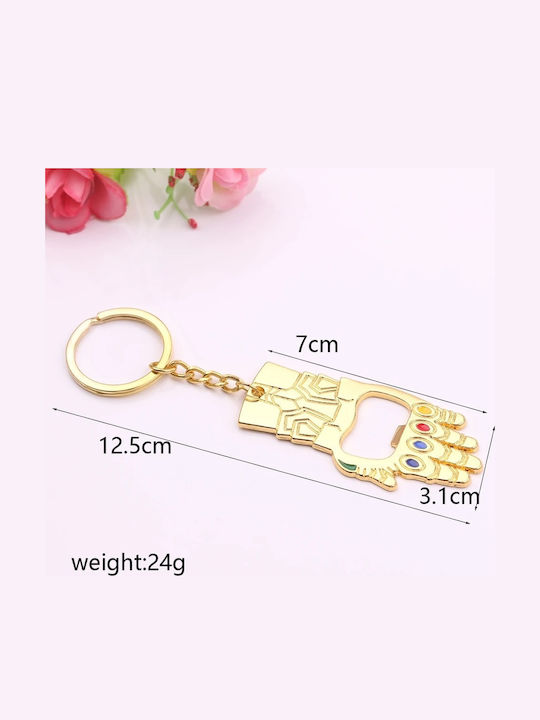 Thanos Marvel Gold Shade Keychain Bottle Opener
