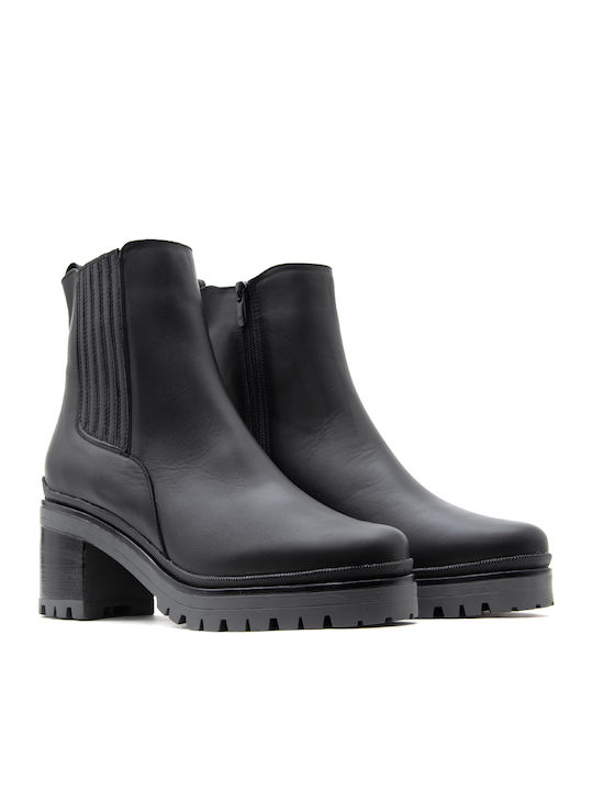 Leather Women's Chelsea Boots Black