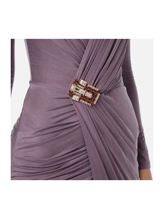 Elisabetta Franchi Mini Dress Purple