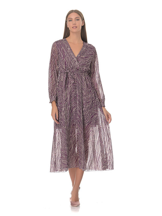 Farmaki Midi Dress Purple