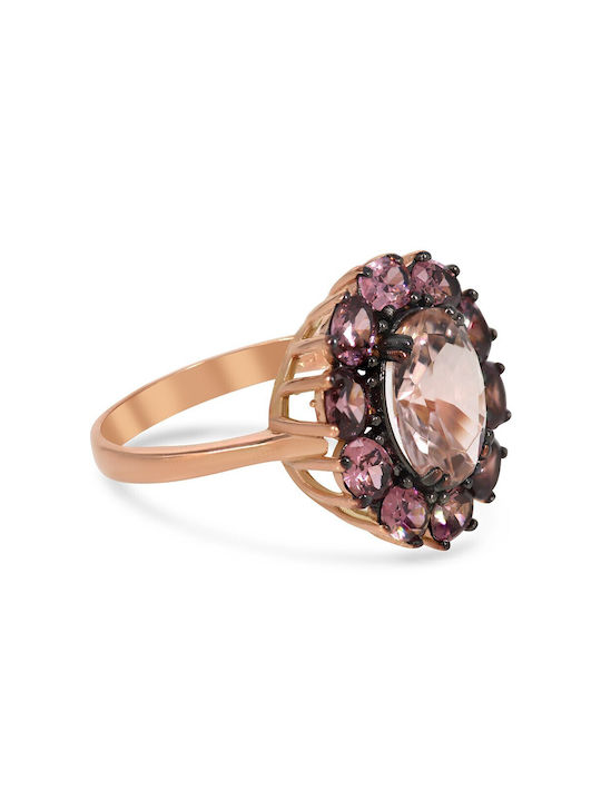 Vitopoulos Women's Gold Plated Ring with Stone