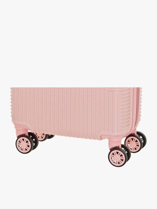 Bartuggi Großer Hartreise-Koffer Rosa mit 4 Rädern Höhe 77cm