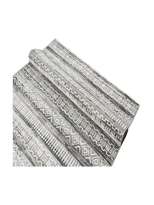 Polcarpet Havana Aztec 793 Rug Rectangular Summer with Fringes Grey White