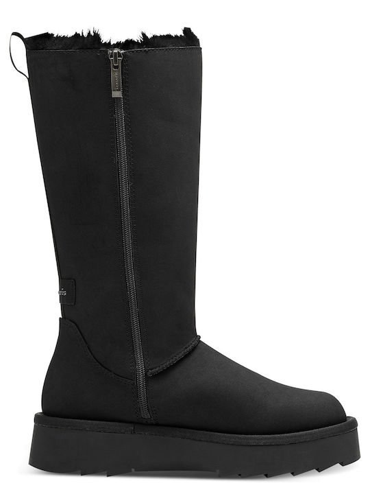 Tamaris Synthetic Leather Women's Boots Black