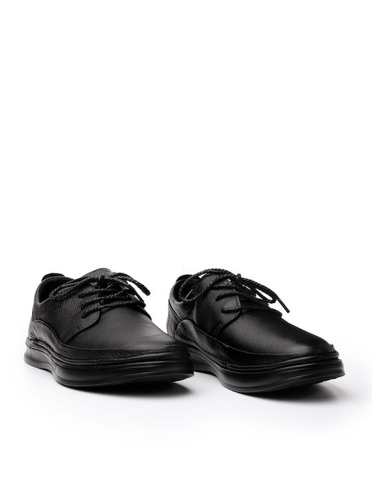Leder Herren Freizeitschuhe Schwarz