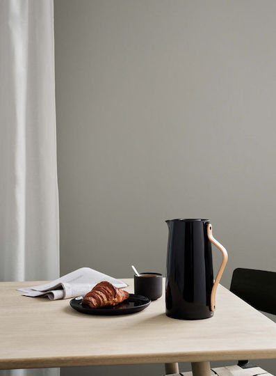 Stelton Emma Coffee Thermosflasche Krug Rostfreier Stahl 1,2 lt Schwarze
