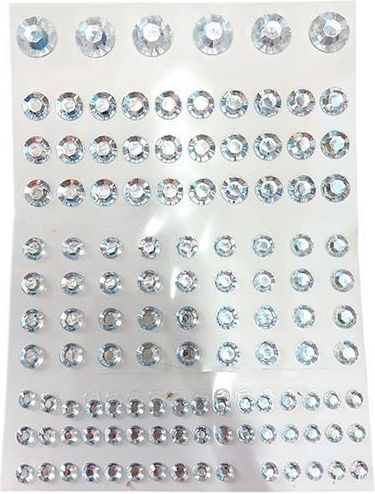Next Decorative Element for DIY Constructions Silver 130 Pieces (10 Tabs)