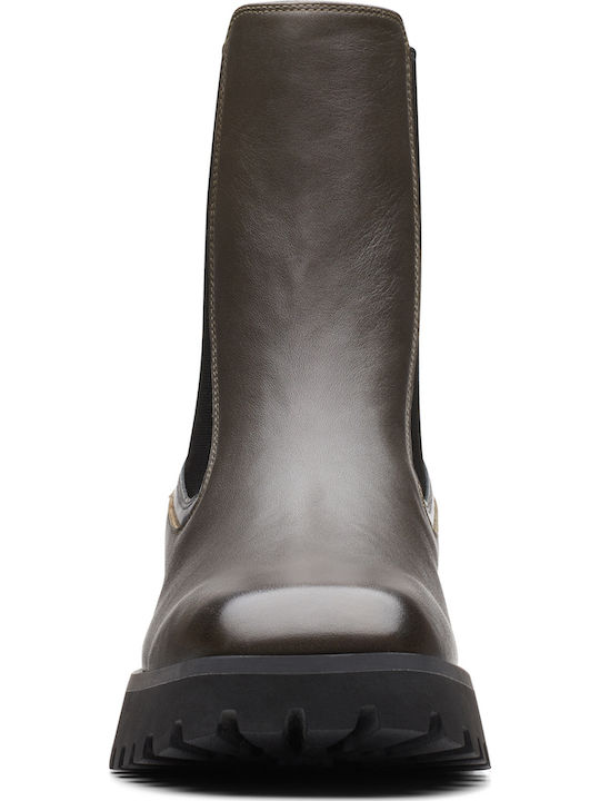 Rise Leather Women's Chelsea Boots Khaki
