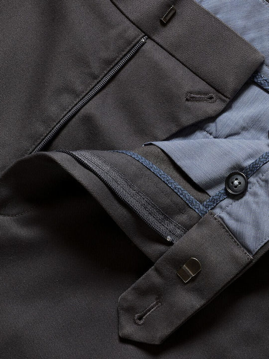 Elastic Chino Trousers Gray TRC0270 Dark Gray