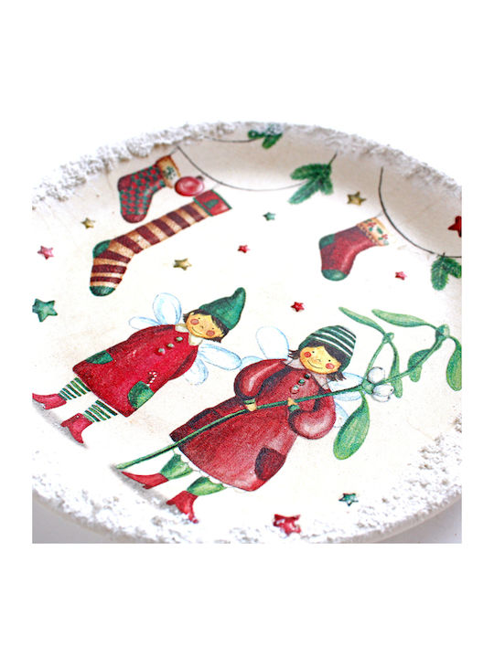 Craftmaker by Nicole Weihnachts- Platte Keramik Mehrfarbig 1Stück
