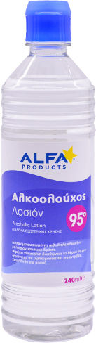 Alfa Почистващ алкохолен лосион 95° 240мл