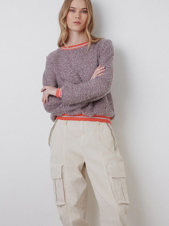 Women's Long Sleeve Sweater Burgundy
