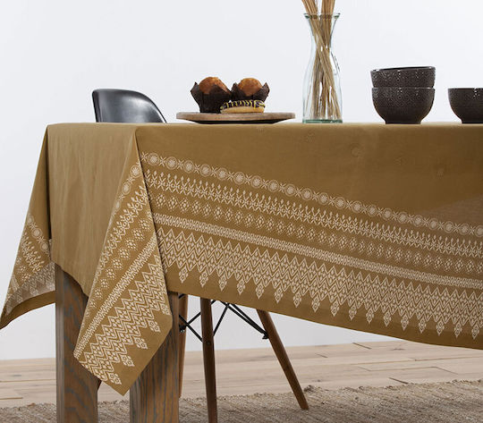 Nef-Nef Homeware Покривка за маса Kleran Мед 140x240бр