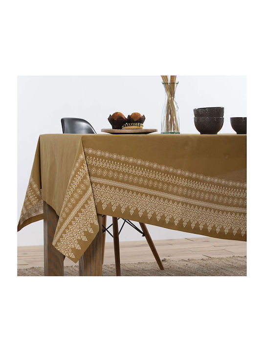 Nef-Nef Homeware Τραπεζομάντηλο Kleran Honey 140x140εκ.