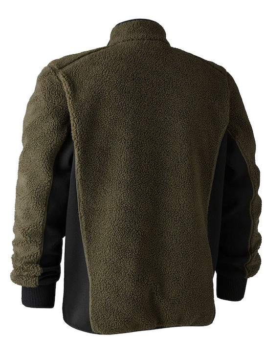 Deerhunter Rogaland Fiber Pile Adventure Cardigan Fleece Kaki