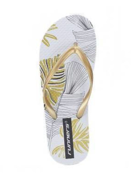 Runners Women's Flip Flops White