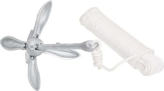 vidaXL Άγκυρα Σκάφους Grapnel-Anker Verzinkt 2.5kg