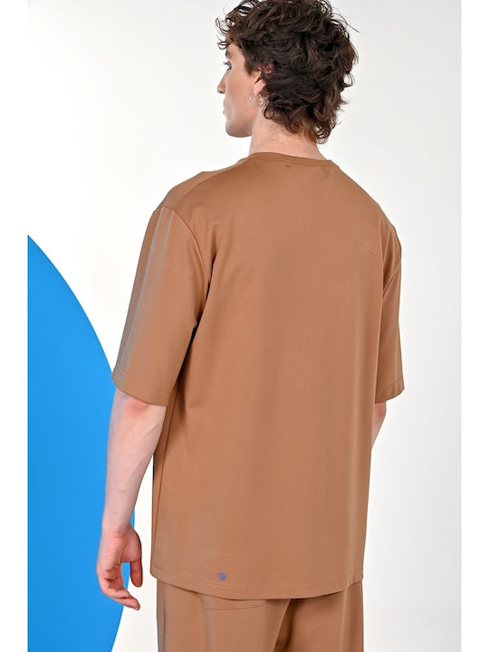 T-shirt Καμηλό