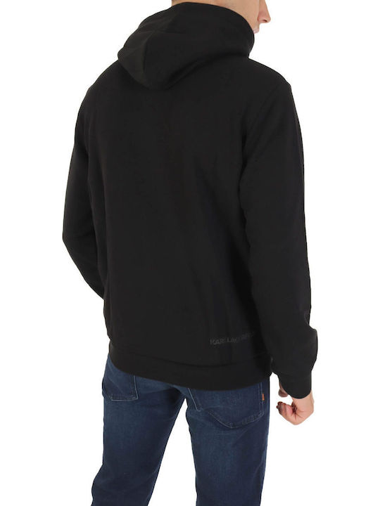 Sweatshirt mit Kapuze Schwarz