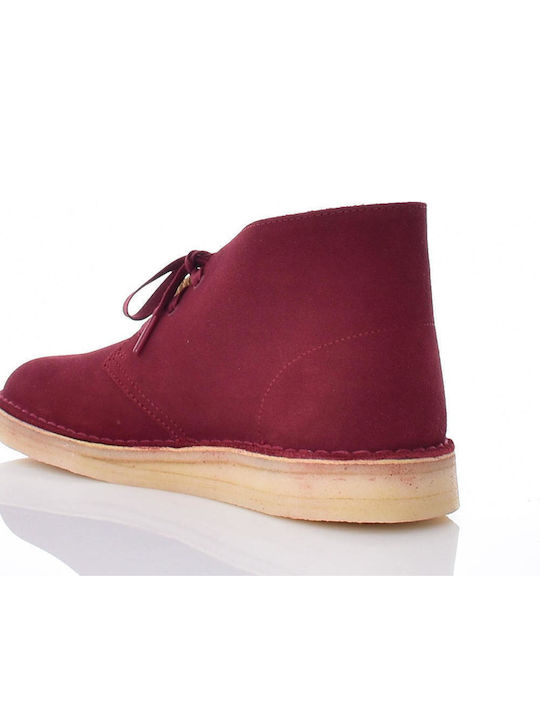 Desert Wildleder Burgundisch Herrenstiefel