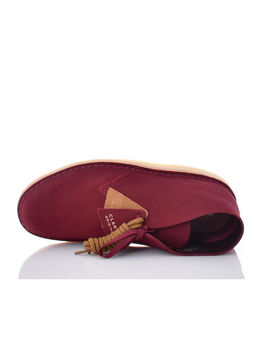 Desert Wildleder Burgundisch Herrenstiefel