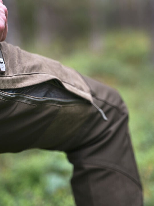 Pinewood Caribou Hunt Κυνηγετικό Παντελόνι Brown/Dark Olive σε Καφέ χρώμα