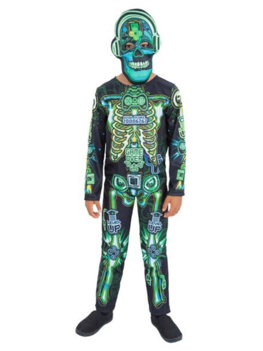 Kids Carnival Costume Carnival Dark Tech Skeleton Kids Carnival Costume Carnival Dark Tech Skeleton
