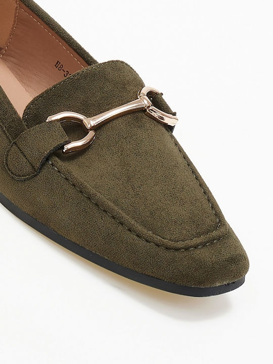 Issue Fashion Moccasini pentru femei în culoarea Verde