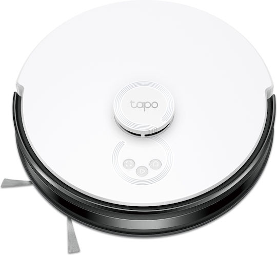 TP-LINK Tapo RV30 Plus Aspirator Robot pentru Aspirare & Spălare cu Cartografiere și Wi-Fi Albă