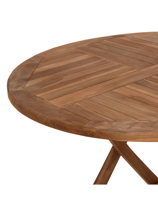 Tisch Zusammenklappbar Kendall Natural 106x106x73cm