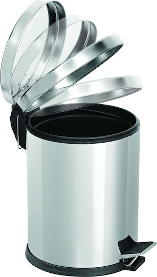 Max Home 308 ER0308008 Inox Badezimmer Mülleimer Sanftes Schließen 8Es Silber Max Home 308 ER0308008 Inox Badezimmer Mülleimer Sanftes Schließen 8Es Silber