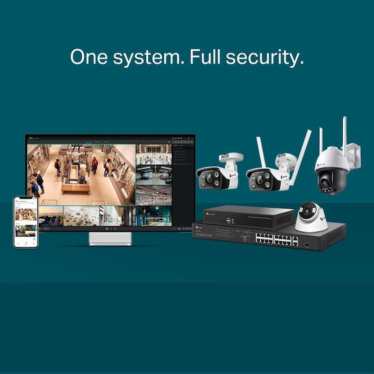 TP-LINK VIGI C440-W v1 IP Cameră de Supraveghere Wi-Fi Full HD 1080p Rezistentă la apă cu Comunicare Bidirecțională și Lentilă 4mm